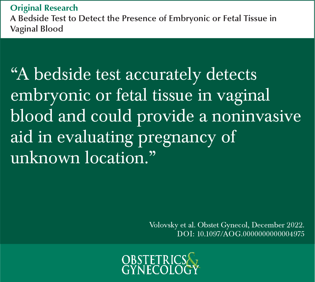greenjrnl's tweet photo. FREE: A rapid bedside test detects alpha-fetoprotein and insulin-like growth factor-binding protein 1 to identify the presence of embryonic or fetal tissue in vaginal blood. #Miscarriage #EctopicPregnancy https://t.co/54JnkpEZRy https://t.co/BLgtA4wP45