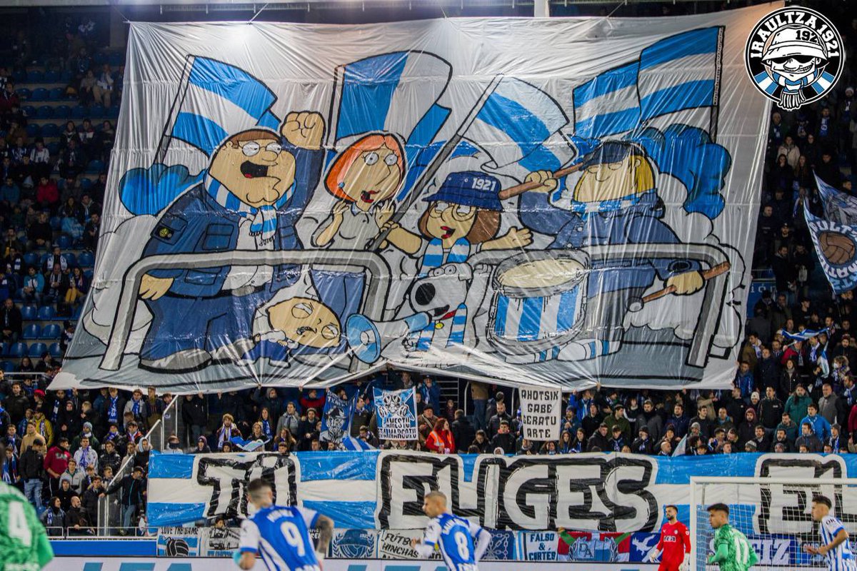 Iraultza1921's tweet photo. GLORIOSO-LEVANTE
Tifo ekintza “Fuck Mondays”
#noalfutbolloslunes #noalfutbollosviernes #noesfutboleslaliga https://t.co/XpyaOayCvH