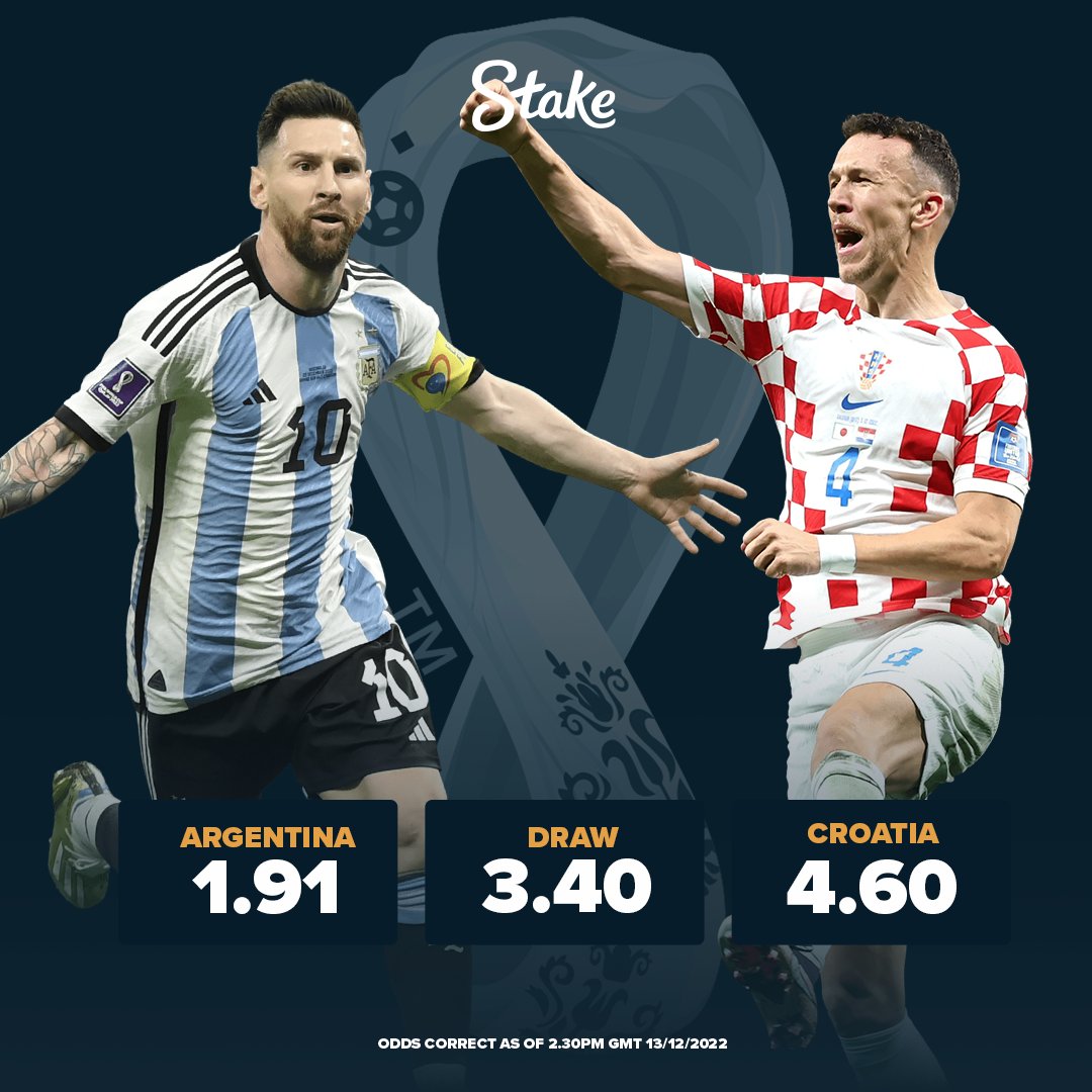 We want someone to represent each team in #Argentina v #Croatia at the #FIFAWorldCup and go H2H for some $ 🤑

Comment your team below +❤️ &amp; RT

Two people will be selected before kick-off and assigned a team each. If your team wins, get $2,000 in Stake credit, lose get $500 🏆