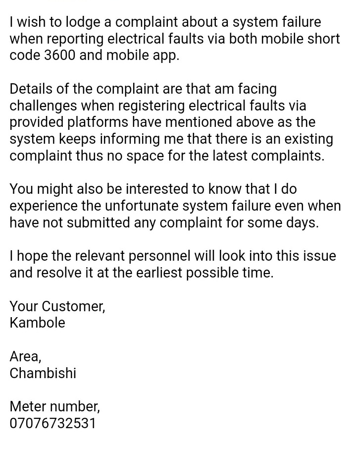 Ekambole's tweet photo. @ZescoL Complainant https://t.co/3AW3nwZdFz