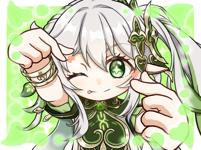 #GenshinImpact #原神 #ナヒーダ元素スキルと見せかけて指ハートなナヒーダちゃん 