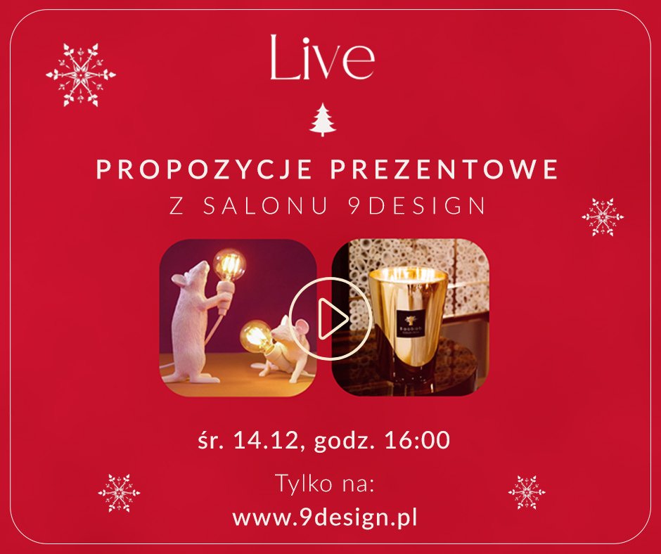 infiniteukraine's tweet photo. 😍🎄Christmas is around the corner! Do you like designer things? @9designwarszawa has prepared something for lovers of contemporary art and fans of designer items!

Check them out and join #liveshopping 🎁on
December, 14 at 4:00 p.m. CET! 

-> https://t.co/sRqzaVBVl3 https://t.co/d9sgRhslnz