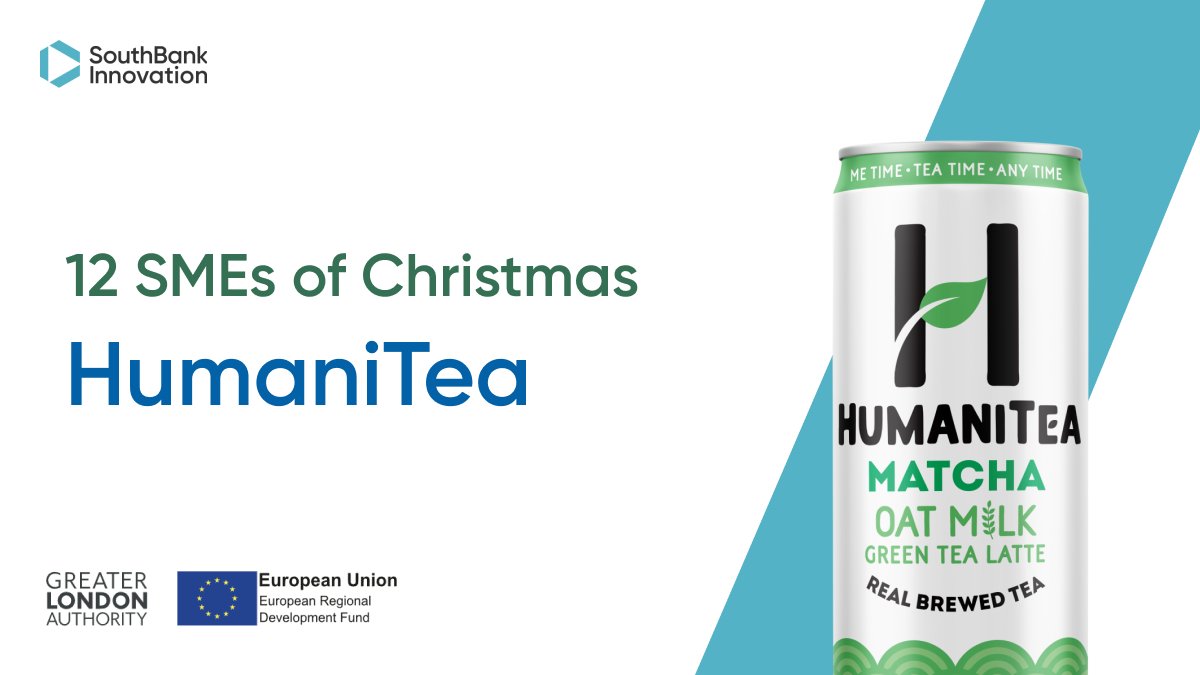 12 SMEs of Chrstmas at SBI 🎄 Day 2: Today’s SME is @HumaniTeaDrinks HumaniTea produced the UK’s 1st chilled ready-to-drink plant-based tea lattes! The tea is served in recyclable cans and brewed with actual tea leaves and creamy oat milk. Read more: hubs.li/Q01vBWRN0