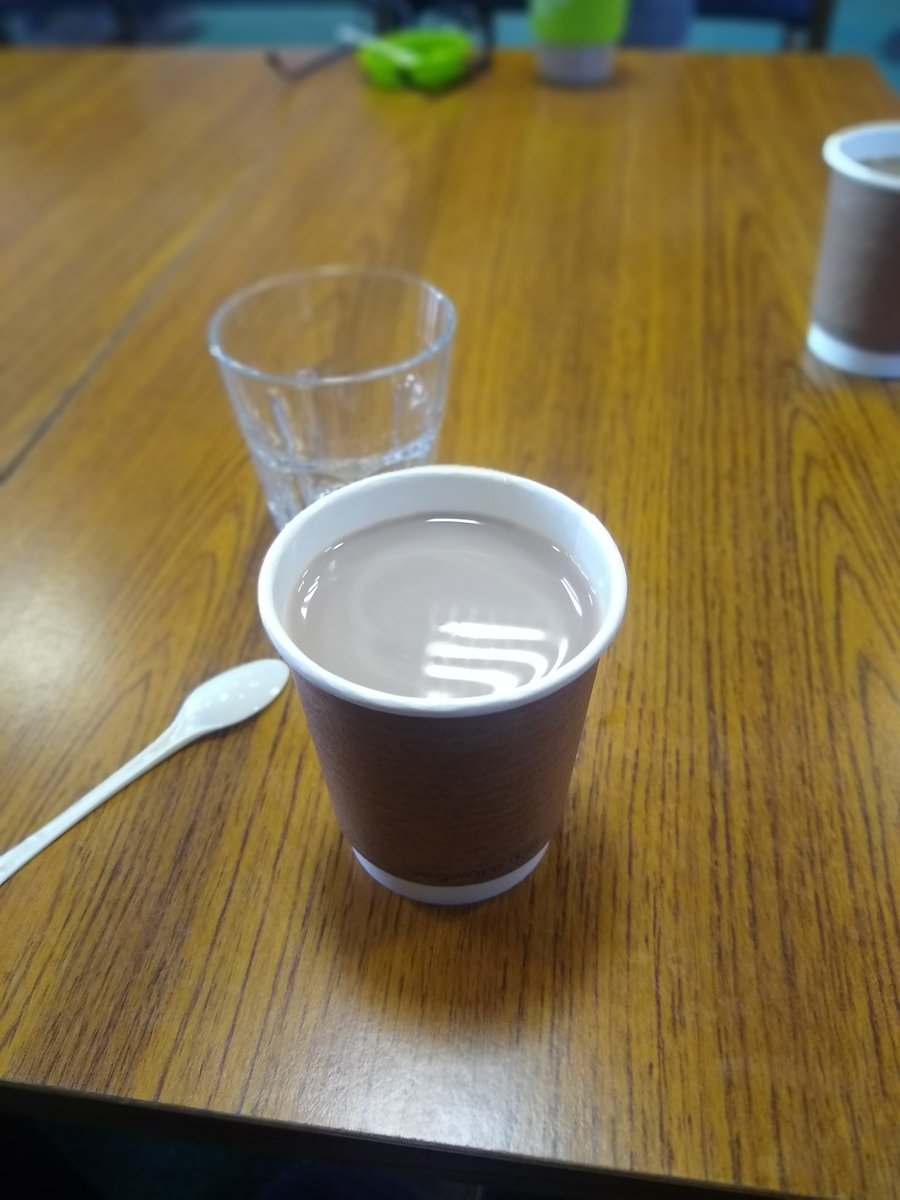 Coffee is back <a href="/HarperAdamsUni/">Harper Adams University</a> and it's freeeeeee for the moment .. Hurrah. There was even a tub of hot chocolate. Reusable cups are encouraged (I'll have mine next time)