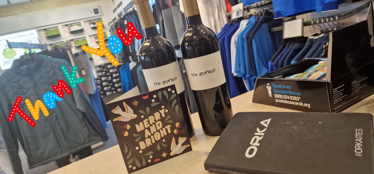 Nice touch <a href="/AlexOrkaGolf/">Alex Orka Golf</a>, Merry Christmas #theguvnor love #morecambeandwise ❤️