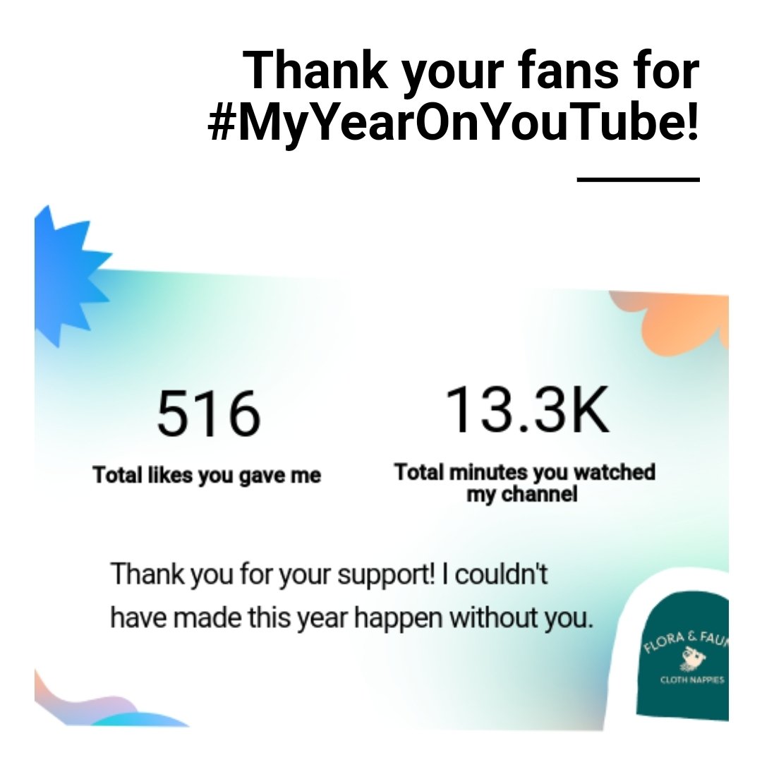 #myyearonyoutube Loads of great information on our YouTube channel to get you started using reusable cloth nappies.  #clothnappues #reusablenappies