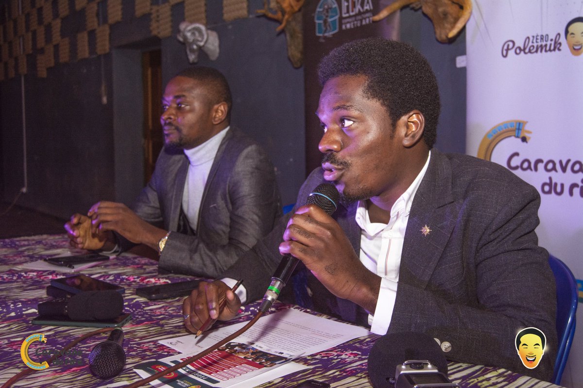 La 1ère journée du #festival #zeropolemik a été constituée en 1er temps d’un #spectacle d’#humour à pr les journalistes et en 2nd plan d’une conférence de presse suivie d'un lancement officiel de la semaine.
Ns vs disons à demain pour la suite de ns programmes!
 #caravanedurire