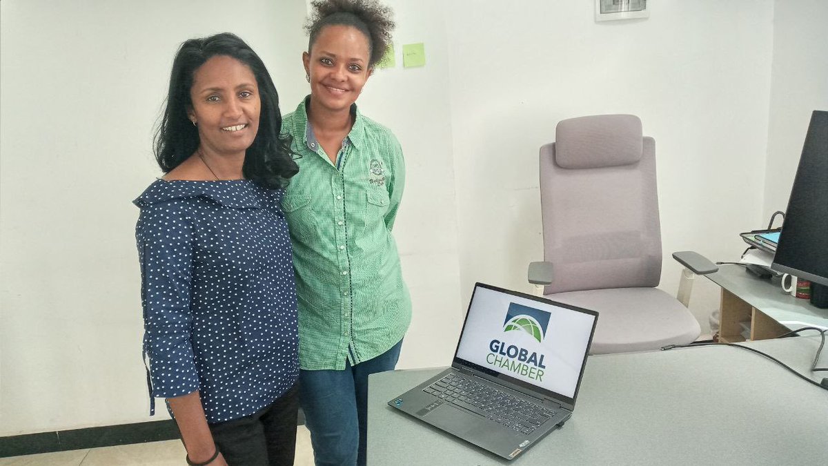 GlobalChamber's tweet photo. Thank you Selam Ayalew for your leadership in business and trade, this week at Global Chamber #AddisAbaba #Ethiopia discussing business opportunities. #trade #export #import #FDI #GlobalIsGood Global Chamber Addis Ababa https://t.co/3qewpbyMnj https://t.co/KoDejMInO0