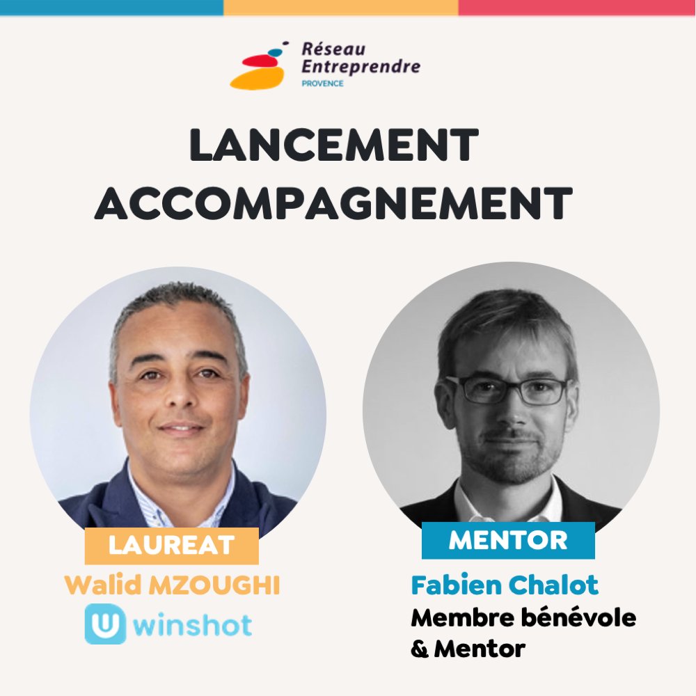 RE_Provence's tweet photo. 🚀🤝 Go pour un nouveau mentorat chez @RE_Provence !
🎓 Notre lauréat qui démarre l'aventure : Walid Mzoughi de #Winshot
💪Son mentor pendant 2 ans : Fabien Chalot !
Here we go 💪 https://t.co/lg7lxYfliF
