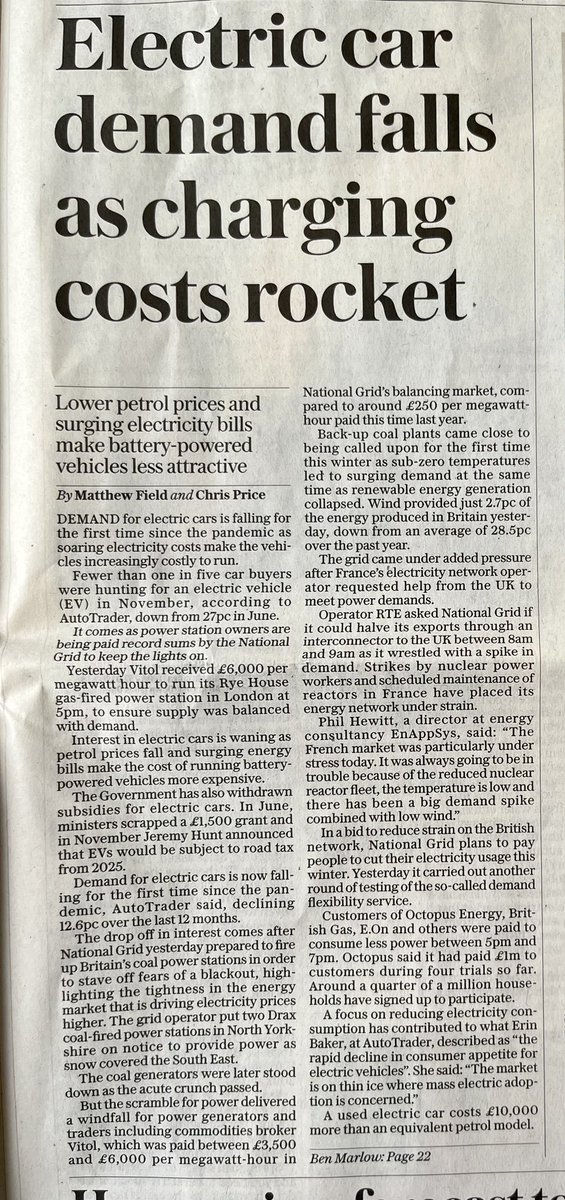 I’m on <a href="/VanessaOnAir/">Vanessa Feltz</a> <a href="/TalkTV/">Talk</a> at 4:30 talking quelle surprise abt EV demand falling. Can’t beat a fossil fuelled vehicle in this weather

<a href="/cmackinlay/">Craig Mackinlay</a> <a href="/NetZeroWatch/">Net Zero Watch</a> <a href="/HarryWilkinsonn/">Harry Wilkinson</a> <a href="/GWPF_org/">The Global Warming Policy Foundation</a> @CAR26_ORG <a href="/LoisPerry26/">Lois Perry</a> <a href="/LanceForman/">Lance Forman</a> <a href="/Iromg/">Mike Graham 🇬🇧</a> <a href="/JuliaHB1/">Julia Hartley-Brewer</a> <a href="/GBNEWS/">GB News</a> <a href="/TalkTV/">Talk</a> <a href="/jkyleofficial/">Jeremy Kyle</a>