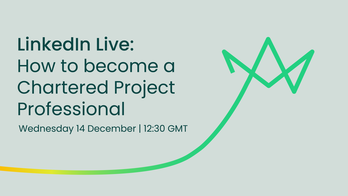 APMProjectMgmt's tweet photo. Are you interested in becoming a ChPP? If so, join us on 14 December at 12:30 GMT to hear from chartered project professionals; Nicola Benjamin and Vijay L. Make sure you join so you can ask your questions to our panel: https://t.co/re4mkZTVuw
#GetChPP #Chartered https://t.co/jJPbLZALx6