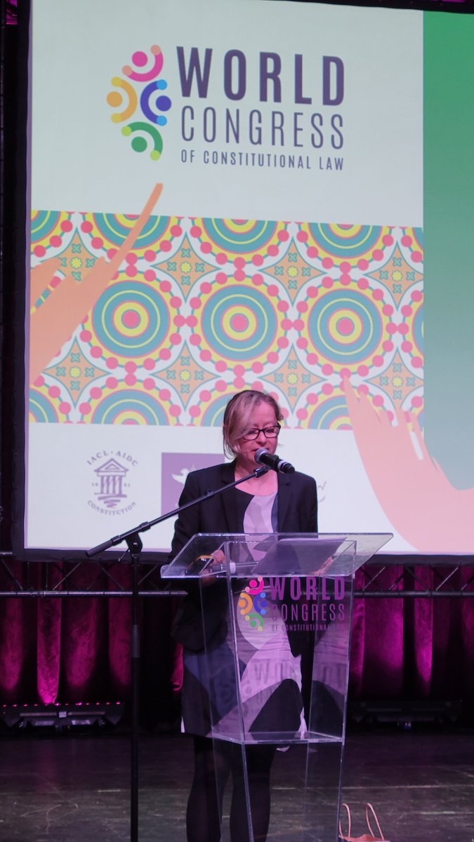 CECS_CPH_Law's tweet photo. Last week head of CECS prof. Helle Krunke was elected President of the International Association of Constitutional Law (IACL) at the association´s World Congress in Johannesburg. 
#WCCL2022 lasted a week and had 600 participants from 100 nations. 
#ConstitutionalLaw
@iacl_aidc https://t.co/bqvG6UOviF