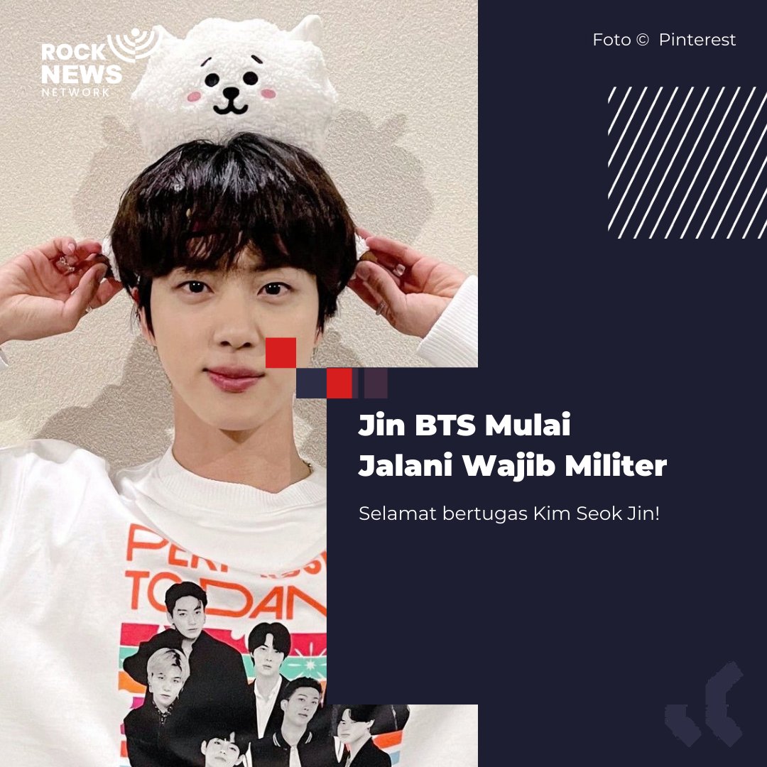rocknewsnetwork's tweet photo. Farewell Jin and see you again in 2024. Come home safely Army is waiting for you 🫶 💜💜

#fyp #instarun #info #berita #viral #beritaterkini #informasi #instagram #newpost #photo #amazing #like #likes #follow #love #kimseokjin #jinbts #jinwamil #armybts https://t.co/ly7AF23Hy8