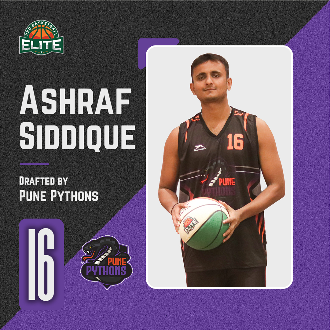 Cool-Calm &amp; Composed, we welcome Ashraf Siddique to the Elite clan of Pythons🐍 #newmaninpune
#basketball #basketballindia #elite #pro #pune #python #draftee #teamplayer #champions  #punepythons #sportsindustry #nba  #sportsnews #indiansports #sportsbiz 
#eliteprobasketball