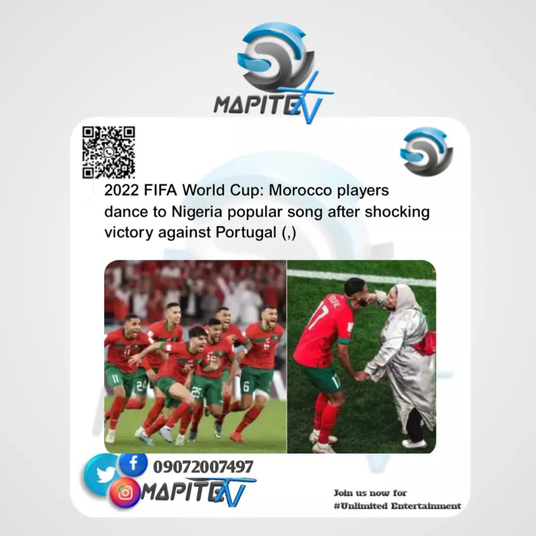 MapiteTv's tweet photo. #football #memes #morocco #trend #nigerians #FIFA #wordcup #portugal #trending #viral #reals https://t.co/US7Cywva0p
