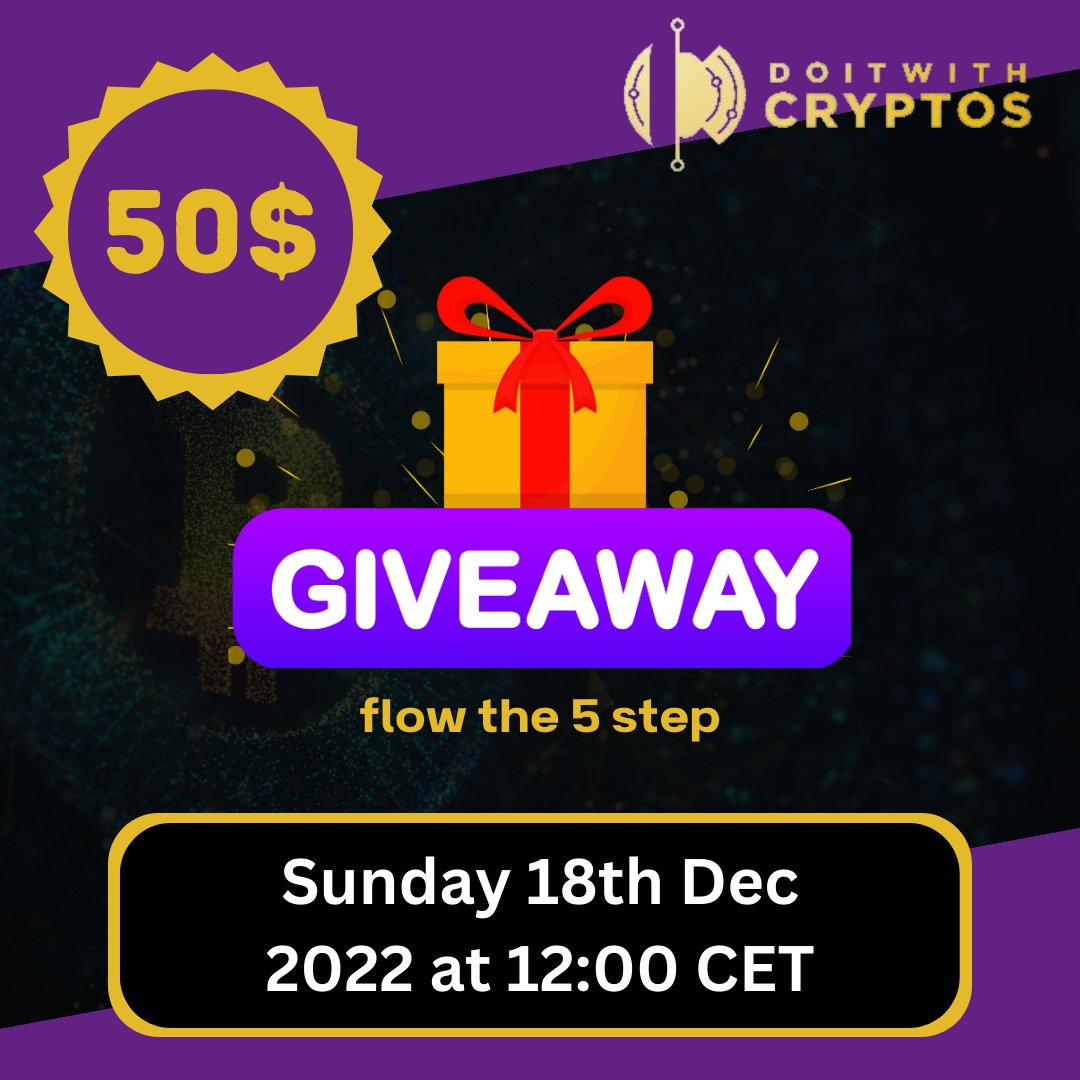 ItCryptos's tweet photo. Hello; #cryptocurrencyLovers.
We @ItCryptos are organized a 50$ contest💥💥
👉Flow the 5step and win 50$🏆
You can participate from today until Sunday 18th Dec 2022 at 12:00 CET
👉Rules to participate in fast reply👇
#cryptocurrency #DoitwithCrypto #giveways #cryptoContest https://t.co/m9trI4EaTW