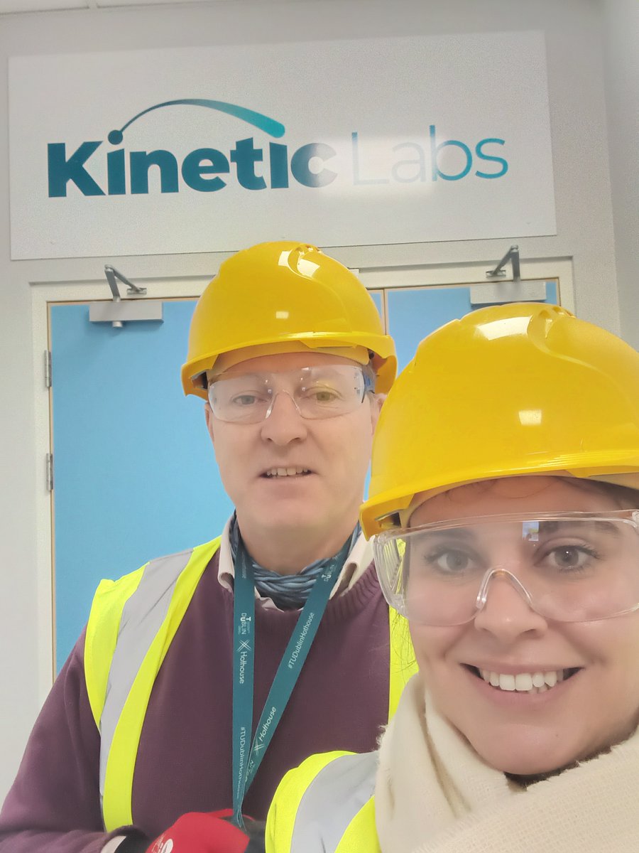 ORBITAL PM Tess spent the morning out making connections with local industry, learning about @kineticlabs_Irl in #workLAB in #Waterford. #HardHatZone #BuildingConnections #Industry #ODD @MSCActions @SETUIreland @OTRG_PMBRC @PMBRC_SETU @REA_research