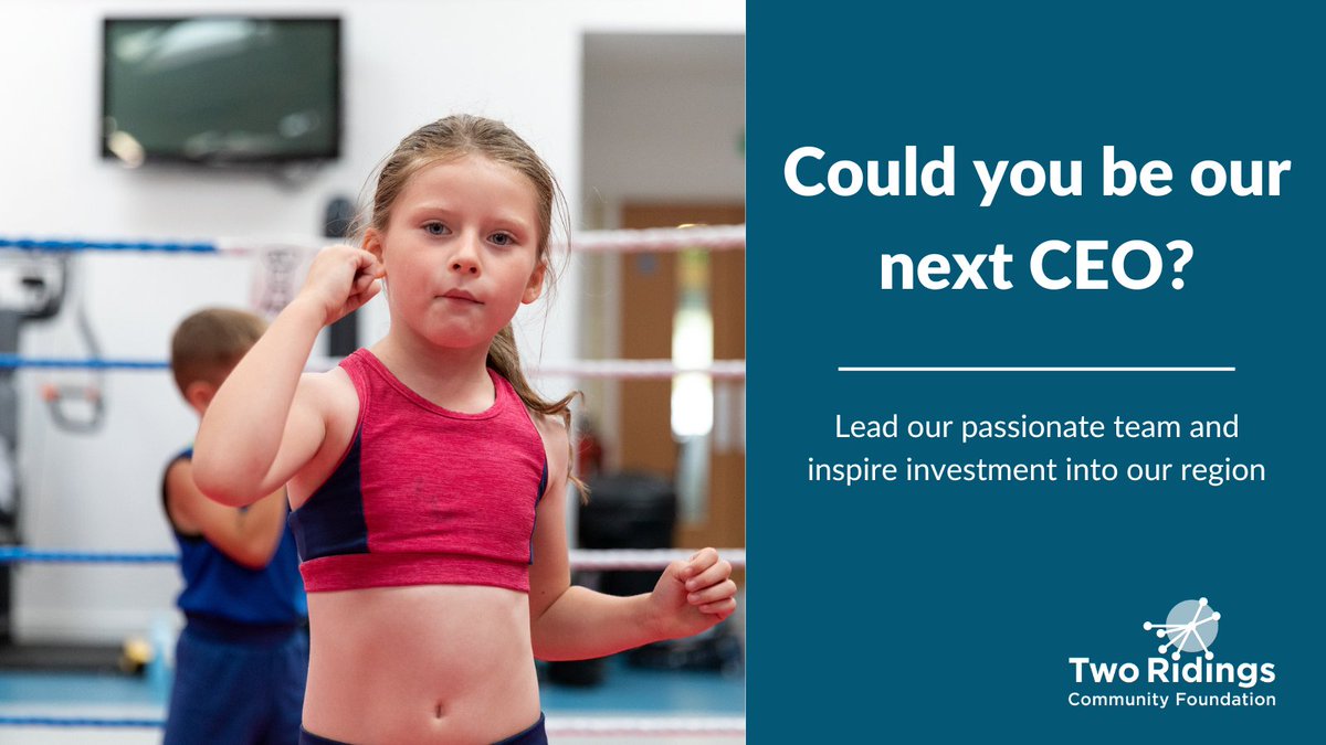 Two Ridings is looking for our next dynamic CEO to lead our passionate team and inspire more investment into our diverse region, so we can continue to nurture grassroots organisations and create strong and sustainable communities.

bit.ly/TwoRidingsCEO 

#vacancy #hiring #job