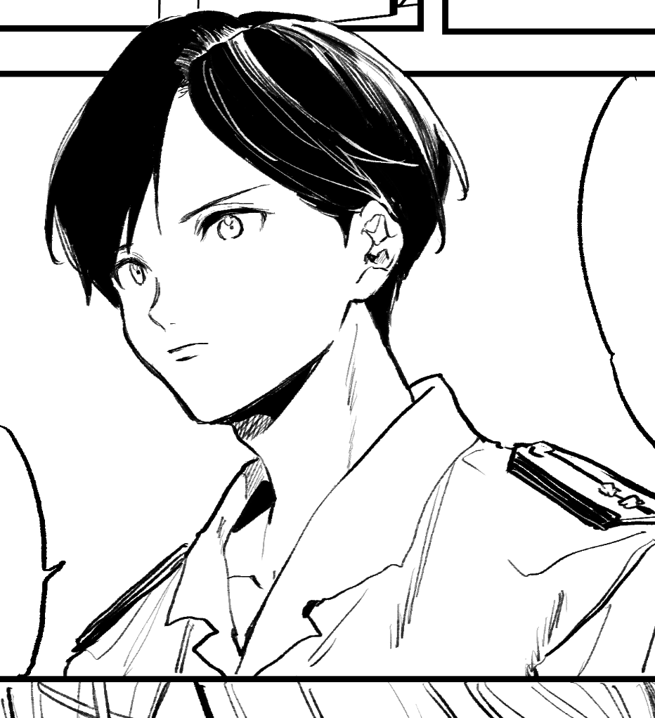 最近艦娘とのイチャの漫画しか描いてなかったから久しぶりに司令官やってる司令官描いて一人でじわついてる 