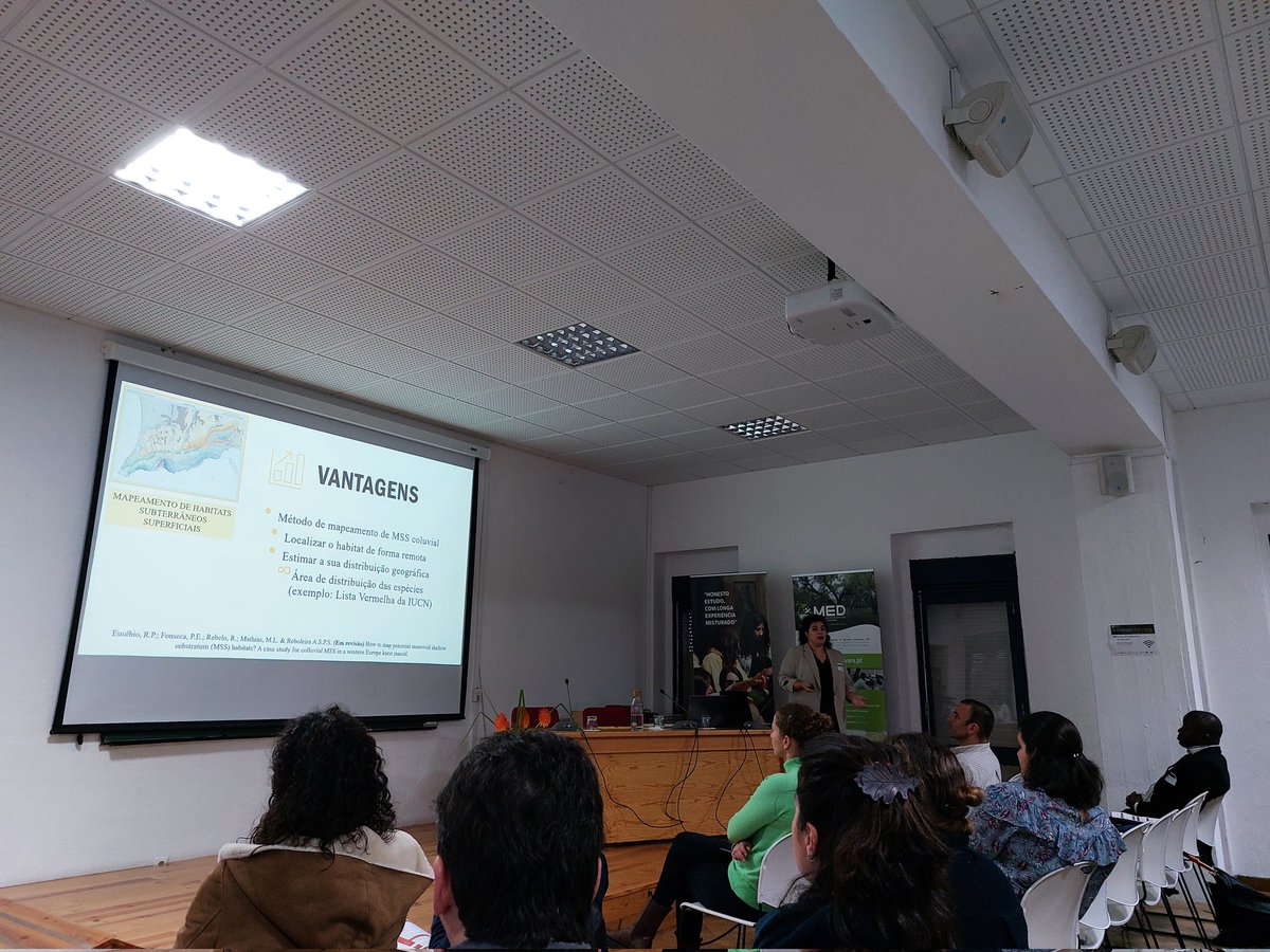 Comunicação oral no VII Encontro de Estudantes de Doutoramento de Ambinente e Agricultura intítulada "Mapping colluvial shallow subterranean habitats: a case study in karst (Arrábida Natural Park, Portugal)"