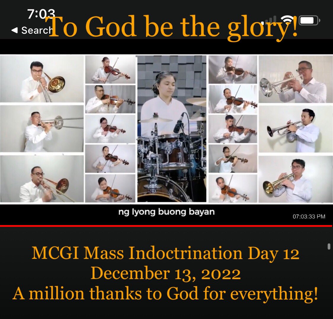 LazaroWens's tweet photo. Welcome to the 
MCGI Mass Indoctrination Day 12 
December 13, 2022

Reading Your Heart
#PureDoctrinesOfChrist 
#GlobalPrayerForHumanity https://t.co/pkKfbqCor9