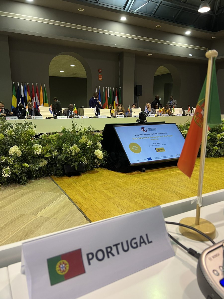 🇵🇹 @ the 6th #MinisterialConference of the Euro-African Dialogue on Migration and Development (Rabat Process).

📍Adoption of the Cadiz Political Declaration & Action Plan (2023-27)