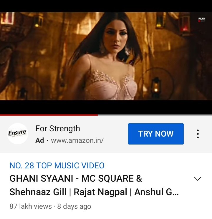 YA_SH_Is_Back__'s tweet image. Wowww Keep Streaming Guys #GhaniSyaani, today's speed is going very well, it will soon reach 9 Million 🔥🔥 not bad within 9 days.

#ShehnaazGill and #MCSquare rocking together 💥 

Share links, promote on another SM platform.. 
👇 8.7 M Views, trending 28
youtu.be/Rf0WkYLlli4