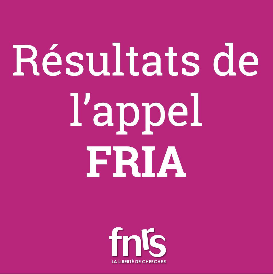 frsFNRS's tweet photo. 📣 RESULTATS : les octrois des Bourses FRIA sont connus ! 📣
➡ Le Conseil d'Administration du FRIA vient de décider l'octroi de 101 Bourses FRIA. 
➕ Retrouvez la liste complète sur notre site : https://t.co/iTmuVXxLIv https://t.co/04ATHAVvIY