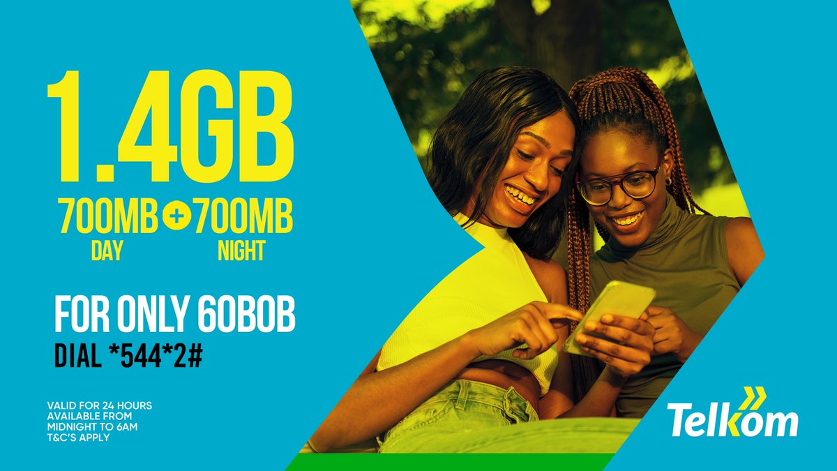 TelkomKenya's tweet photo. Stay connected all day and night long with #700MB+700MB bundles. Huwezi miss form tena.
Get 700MB during the day and 700MB at night with FREE WhatsApp + 60minutes and all this for only 60bob.
Simply dial *544*2# https://t.co/NhRzu5jUqW