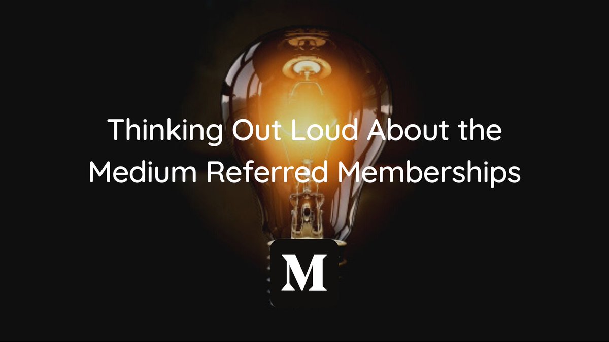 byoscarsoto's tweet photo. 👉 Thinking Out Loud About the Medium Referred Memberships 💡
https://t.co/JaG0VdtNXW
#Medium #MediumPartnerProgram #MediumWriters #PassiveIncome #earnings #writers #WritingCommunity #writing #follow https://t.co/NZ7Czi0fOu