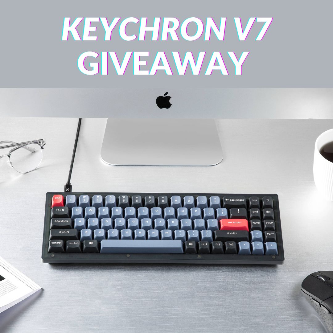 To celebrate the release of the Keychron V7, we are giving away two V7 to two lucky winners🎉. Winners will be announced on December 19.

Retweet and enter #giveaway👉🏻gleam.io/BT8YH/keychron…

Order here👉🏻bit.ly/3PjBdFz

#keychron #customkeyboard #keychronv7