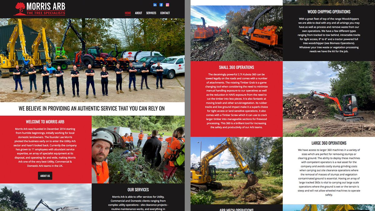 HammondDesign's tweet photo. Our new #website for Morris Arb Ltd is live! The team had a clear vision for how they wanted to present their business but needed help to make it a reality which is where we stepped in! If you're also looking to get more from the web, talk to us today #Webdesign #Shropshire https://t.co/IGb13KVri7