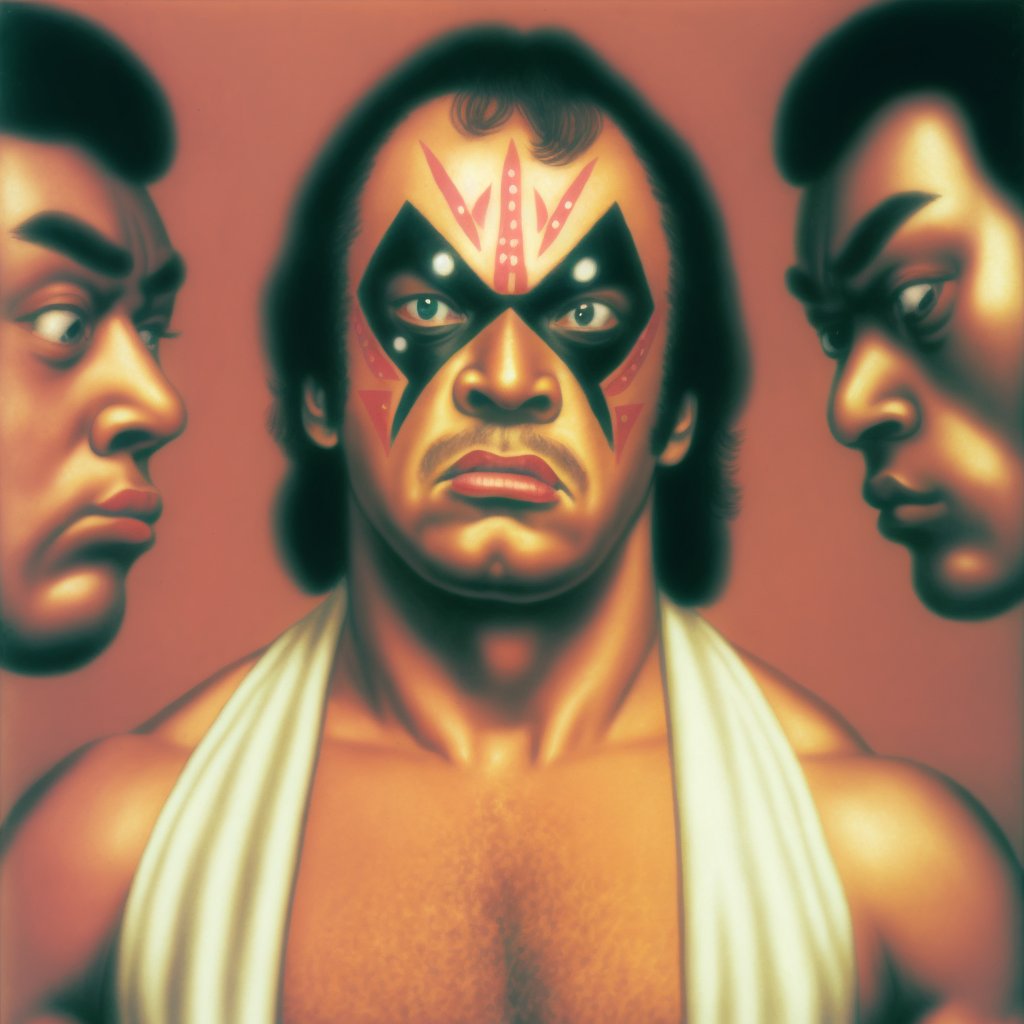 prowrestlebrain's tweet photo. #aiartist  #ajpw #wrestlingart #wcw #nwo #ecw #fmw #prowrestling #kayfabe #ai #AIart #aiartist #indywrestling #wwe #machinelearning #aiartcommunity #contemporaryart 
#aiartists #wrestling #wrestler #prowrestler #aiartist #プロレス #aew #nxt #smackdown #raw #wweraw #njpw #wwf https://t.co/LcBIs2rDj2