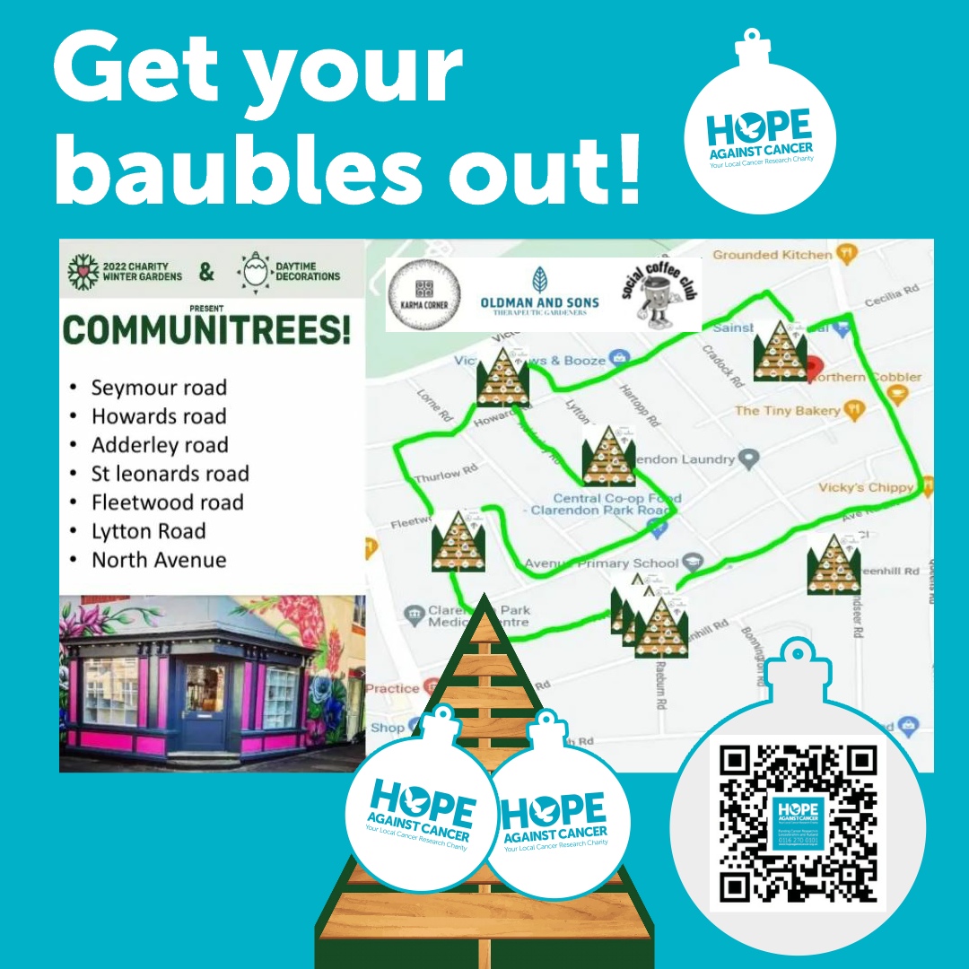 hopeagnstcancer's tweet image. Have you seen the lovely - and charitable! - #communitrees in our part of Leicester? Check them out, together with the #charitywintergardens idea from Oldman and Sons!

oldmanandsons.co.uk/charity-winter…

Thanks to @Oldmanandsons1 @karma_corner and Social Coffee Club!