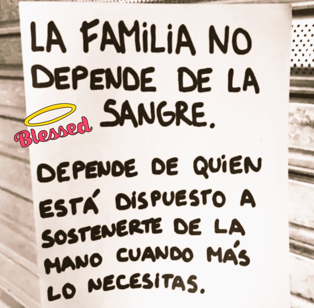 Abgleni's tweet photo. La Familia no depende de la Sangre. 👇
#happytuesday https://t.co/welFiEvu8O