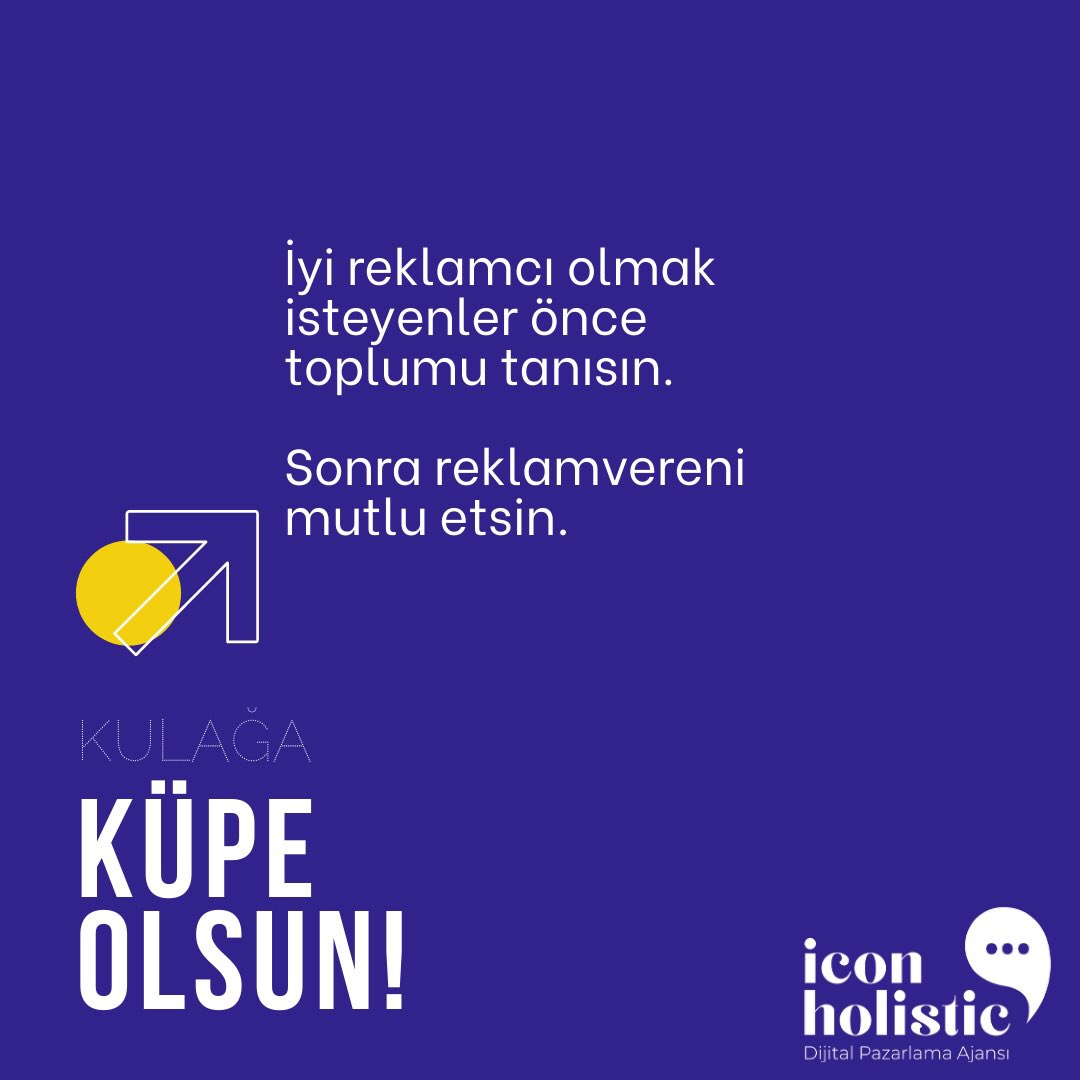 IconHolistic's tweet photo. İyi reklamcı olmak isteyenler önce toplumu tanısın.

Sonra reklamvereni mutlu etsin.

#iconholistic #reklamcı #reklam #ajans #agency #ads #advertsing https://t.co/27If7rjm7H