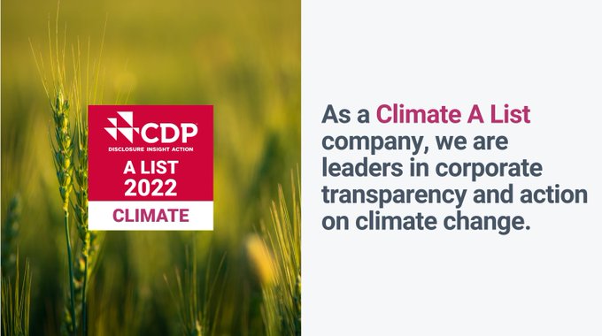 We are very proud to be awarded an A rating from CDP for our climate disclosure for the seventh year running, as we continue to keep on top of CDP's evolving disclosure requirements. #environmentaltransparency on #climatechange. #CDPAList cdp.net/en/articles/me…