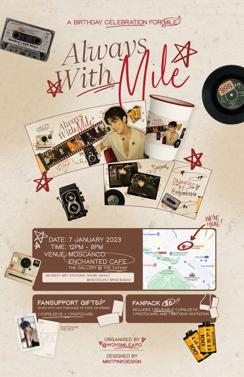 mileapo_SG's tweet photo. Mile's Birthday Cafe Event ✨

🗓07 Jan 2023 💚
⏰12-8pm
📍Mosanco Enchanted Cafe | The Gallery 

Organised by @wdysmileapo 🧚🏼

All updates via telegram channel — https://t.co/zQuqgcnkLK https://t.co/7RUNtGjQE6