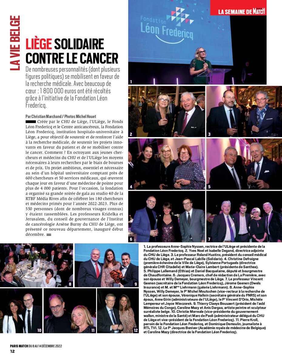On parle de nous!
Merci <a href="/ParisMatchBe/">Paris Match Belgique</a> 

<a href="/UniversiteLiege/">Université de Liège</a> <a href="/CHULiege/">CHU de Liège</a>