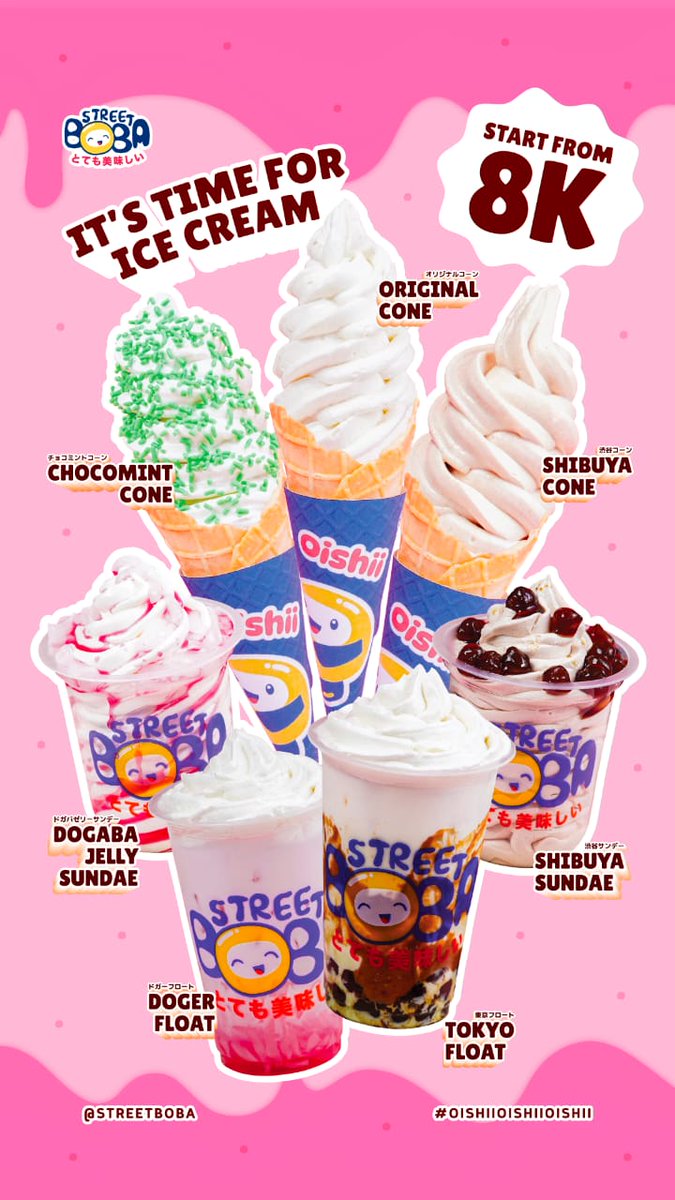 Es Krim Street Boba sumpah enak banget es ya lembut banget godaan banget deh
#ICECREAMBOBITA