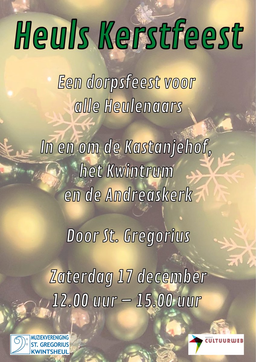 🌲✨ Komende zaterdag 17 december brengt St. Gregorius Kerstmis naar Kwintsheul! Geniet van gevarieerde muziek onder genot van een warm drankje, doe mee aan de speurtocht, rooster marshmallows en nog veel meer! Meer info: westlandcultuurweb.nl/vrije-tijd/uit…