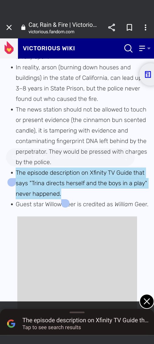 AlandAlpaca's tweet photo. @Q_Review Alas I have been trying to find proof of this happening besides my own memory. Closest I found so far is this trivia section for one episode https://t.co/iQiGkwCT7H