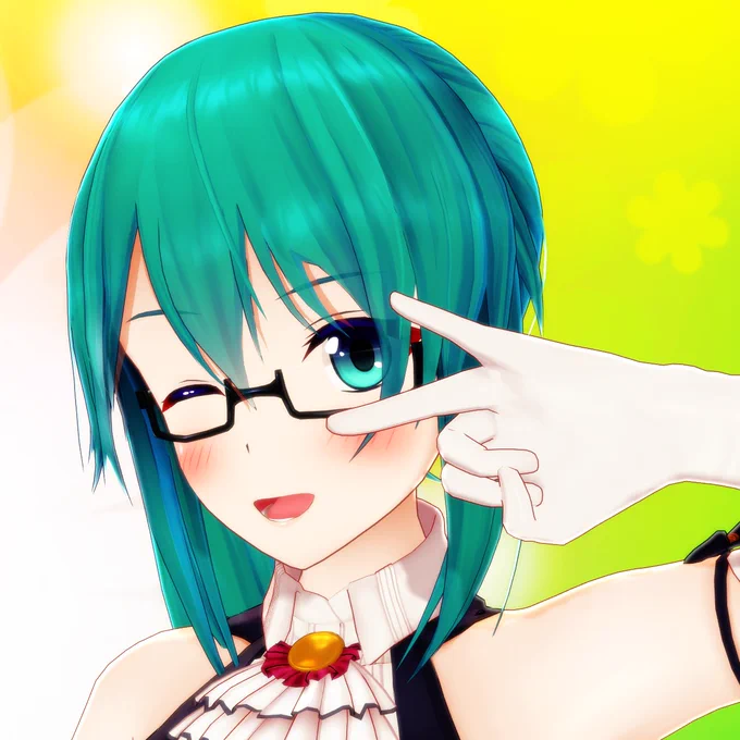 神楽すずちゃんの誕生日まで、あと2日さくピースするすずちゃん#神楽すず#すずあーと<(C)Appland, Inc.> 