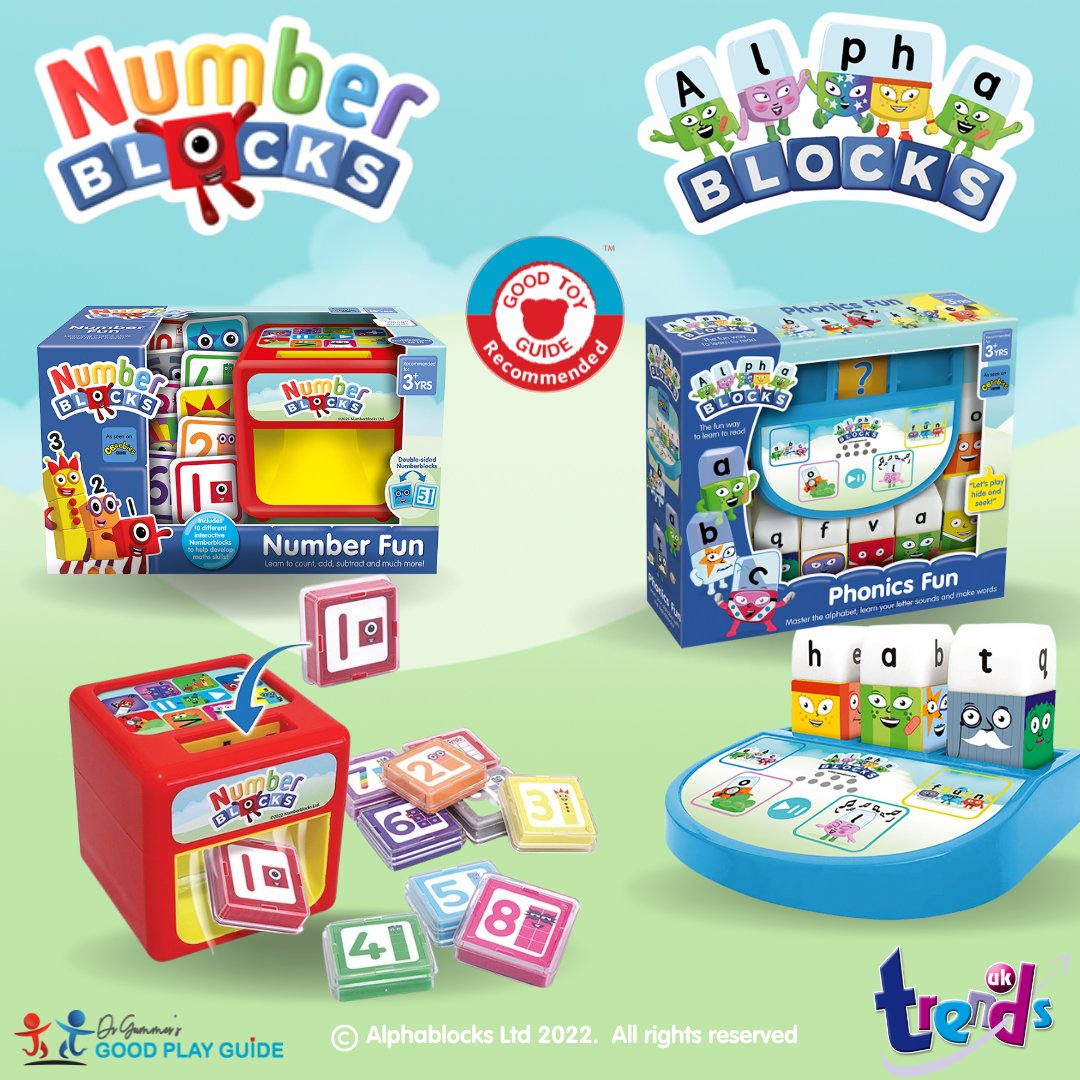 Why not give the 🎁 of learning through play this 🎅🎄?
Keep your little ones entertained through the festive period whilst they learn their ABC and 123's.

#goodplayguide #trendsuk #numberfun #Alphablocks #expertsinplay #dramandagummer #learningthroughplay #christmaspresents