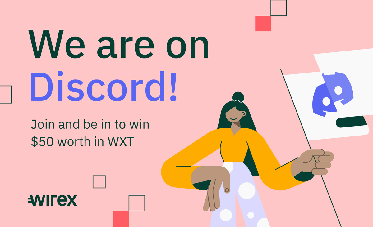 wirexapp's tweet photo. We're LIVE on #Discord! To celebrate, join our channel and be in to #WIN $50 in #WXT 🎉

☑️ Join: https://t.co/DbfvPR76tx 
☑️ Upload proof in the comments
☑️ RT 

*Subject to T&amp;C’s and Privacy Policy: https://t.co/stst9AiFNd https://t.co/aAOhG7AAtP