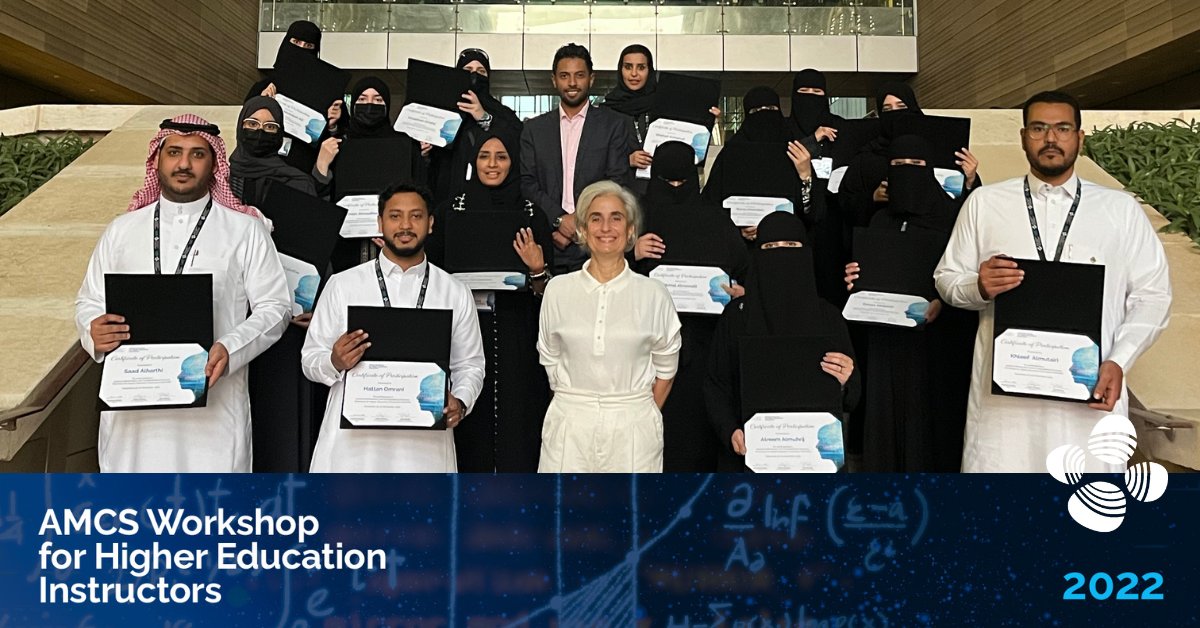 KAUST_NewsAR's tweet photo. يسر #كاوست أن تهنئ الـ 21 متدرباً سعوديًا على الانتهاء من ورشة عمل #AMCSW لمدربي التعليم العالي المقامة في حرمها الجامعي. فخورون للغاية بتفانيهم في تطوير مهاراتهم في التدريس الأكاديمي.
#رواد_المستقبل
#ApplyKAUST #NATDP https://t.co/5t7UnAvMs0
