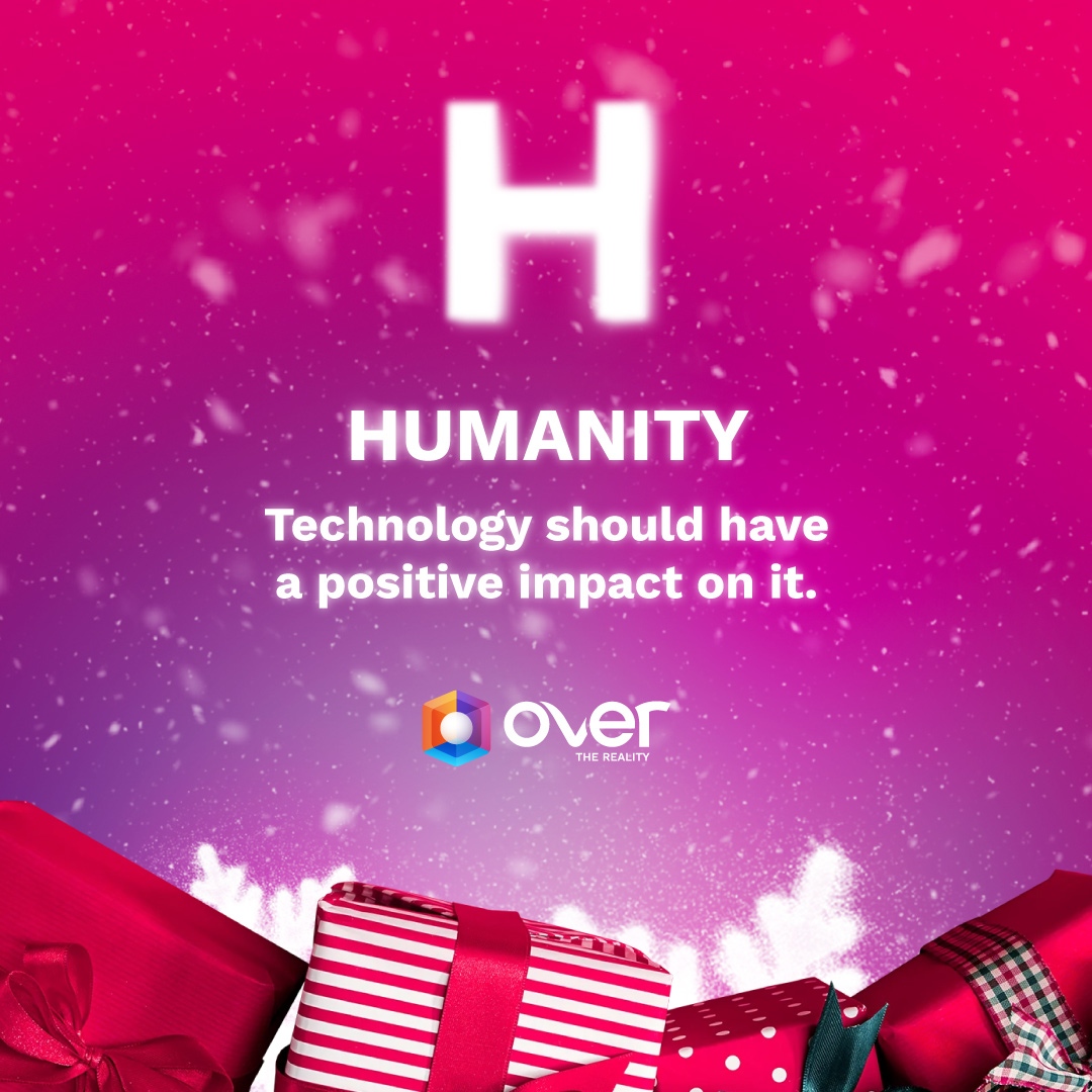 OVRtheReality's tweet image. 🥳 #OVERAlphabet

🎄Day 8
H = Humanity
🌀 We believe that technology should have a positive impact on humanity. It should help connect people in meaningful ways and add value to their daily lives.

We hope that OVER's AR Metaverse offers all of these.

We invite you to join us.