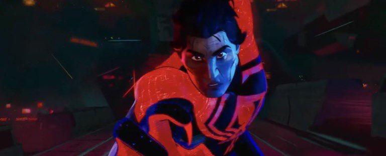 __comicz__'s tweet photo. First looks at Spiderman PS4, Peter B. Parker, Spiderman Unlimited, and Miguel O’Hara as Spiderman 2099 have all been shown in the brand new trailer for Spiderman: Across the Spider-verse trailer!!!
(Source: @SpiderVerse) https://t.co/zrBgL9uUtI