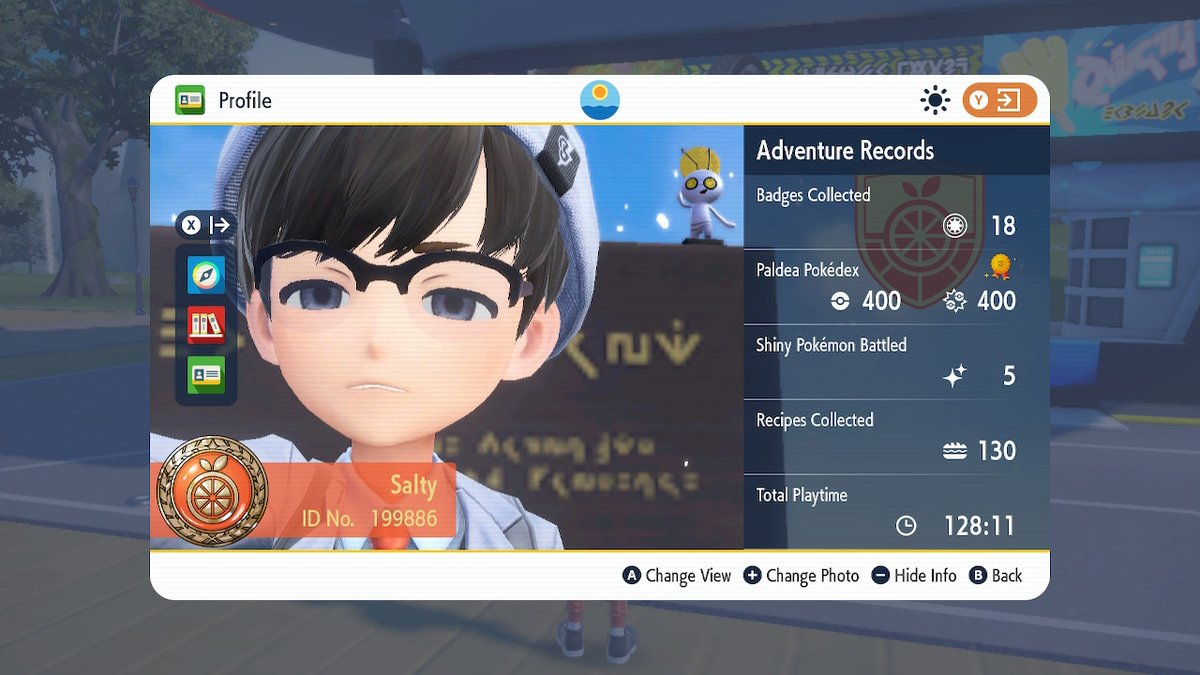 Withachippedcup's tweet photo. That moment you see your playtime... #PokemonScarletViolet #NintendoSwitch https://t.co/eiSoh8zID9