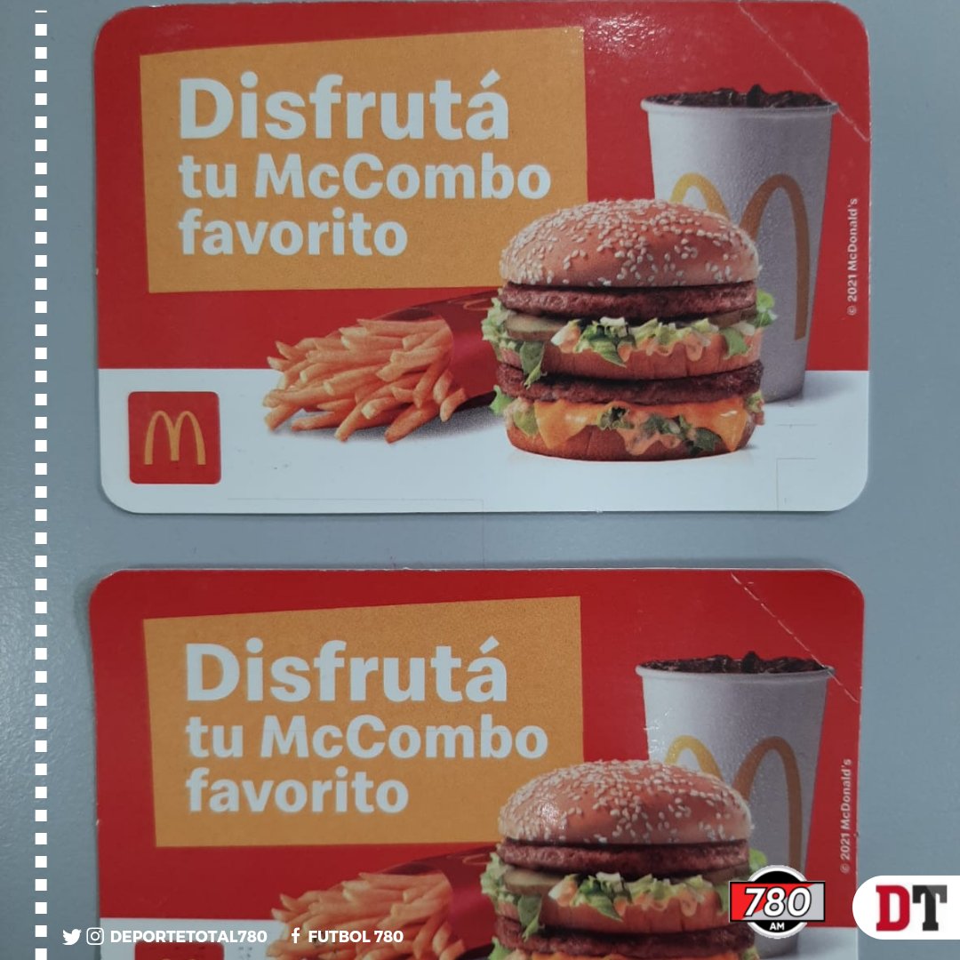 DeporteTotal780's tweet photo. 😃🎁TENEMOS VALES DE @mcdonalds_py 

▫️Seguir las cuentas y dar rt 
▫️Dejar tus últimos 3 C.I.
▫️Contanos con quien lo vas a compartir 

¡Ya participas!

#DeporteTotal https://t.co/eaYTgDEG4X